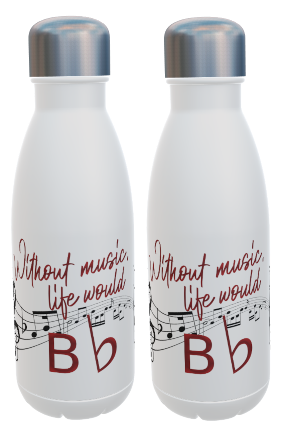 Musical Note Insulated Drinks Bottle - Click Image to Close